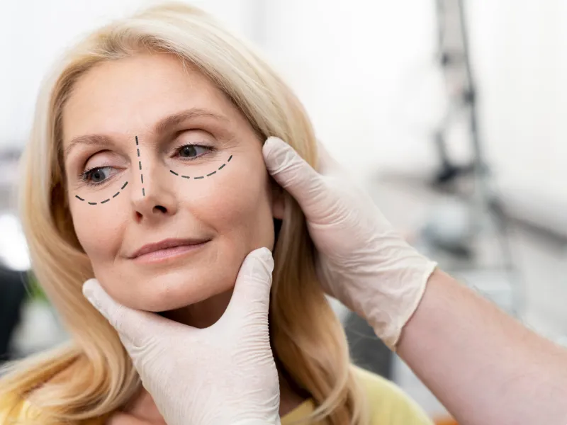 اندولفیت زیر چشم